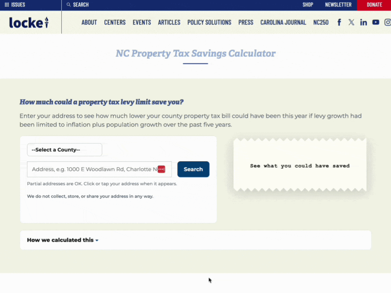 Property Tax Savings Calculator